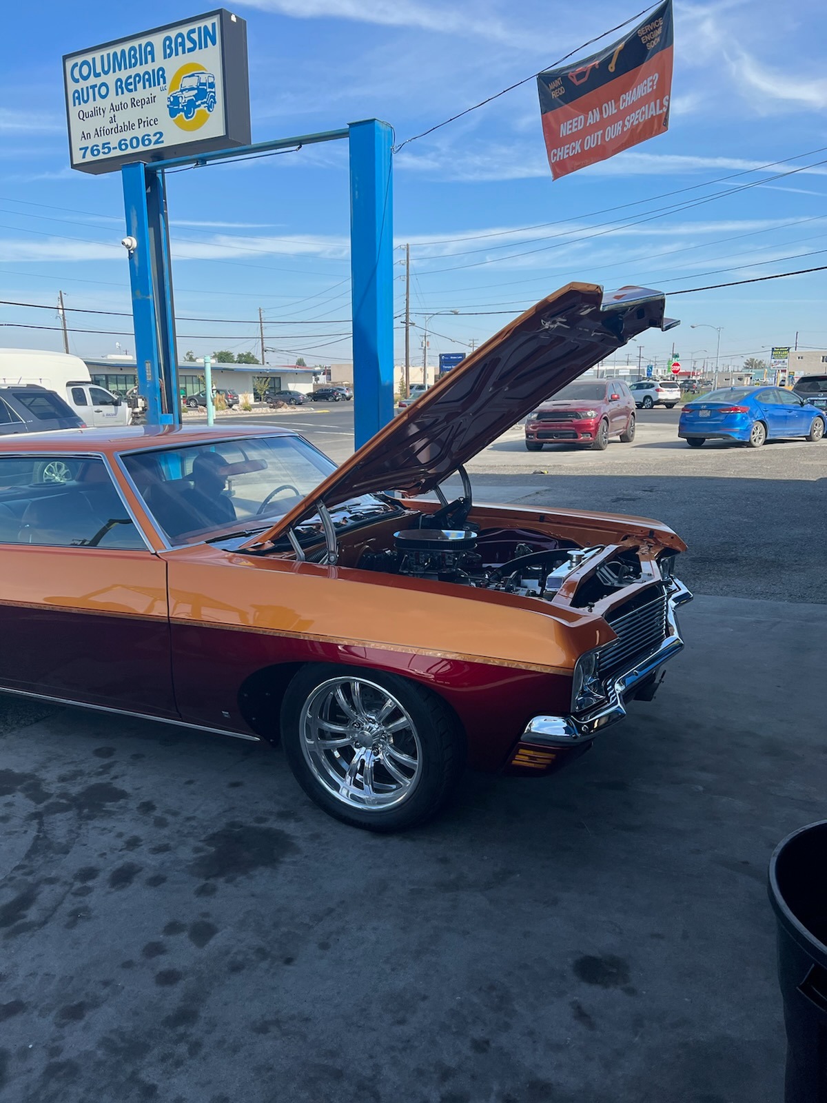 Classic Chevelle at the shop